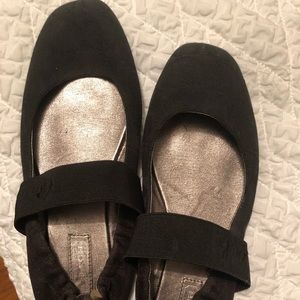 Coach Black Ballet Elastic Flats